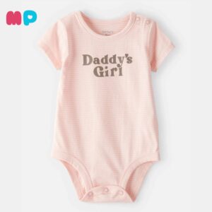 Body Bebé Niña “Daddy’s Girl” – Rosa Suave